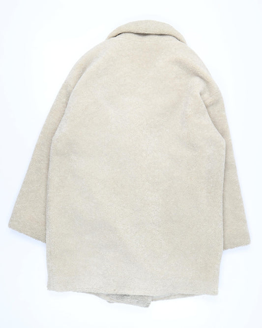 Primark Women's Beige Long Overcoat Size L