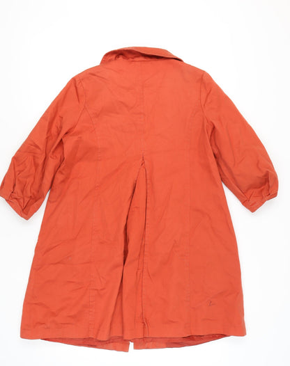 Womens UK Size 10 Atmosphere Orange Pea Coat Coat