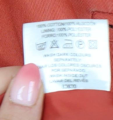Womens UK Size 10 Atmosphere Orange Pea Coat Coat
