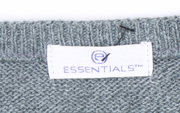 Essentials Men's Multicoloured V-Neck Pullover, Small