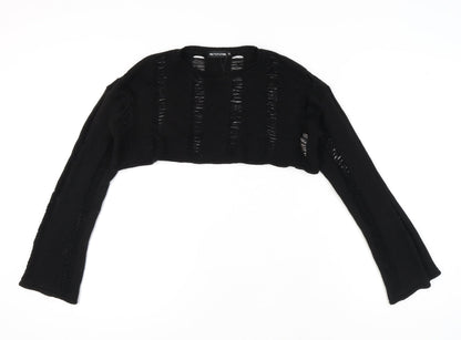 Womens UK Size M PRETTYLITTLETHING Black Pullover Jumper
