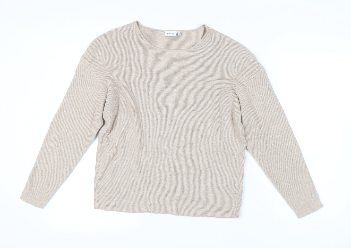 Womens UK Size 14 NEXT Beige Pullover Jumper
