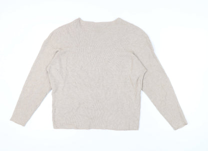 Womens UK Size 14 NEXT Beige Pullover Jumper