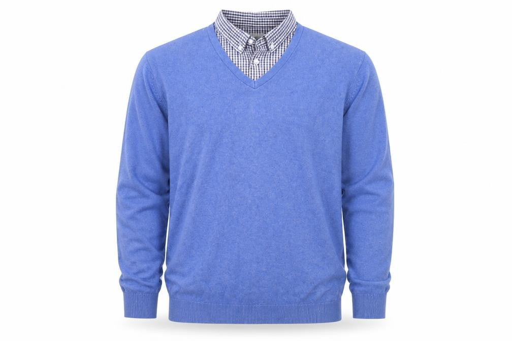 Mens UK Size XL Marks and Spencer Blue Pullover Jumper