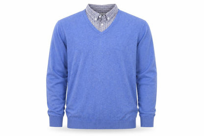 Mens UK Size XL Marks and Spencer Blue Pullover Jumper