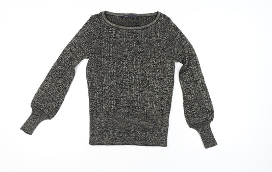 Womens UK Size S Marks and Spencer Black Pullover Jumper