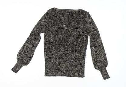 Womens UK Size S Marks and Spencer Black Pullover Jumper