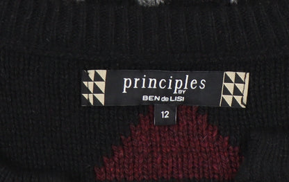 Principles Women's Multicoloured Geometric Cardigan Sz 12