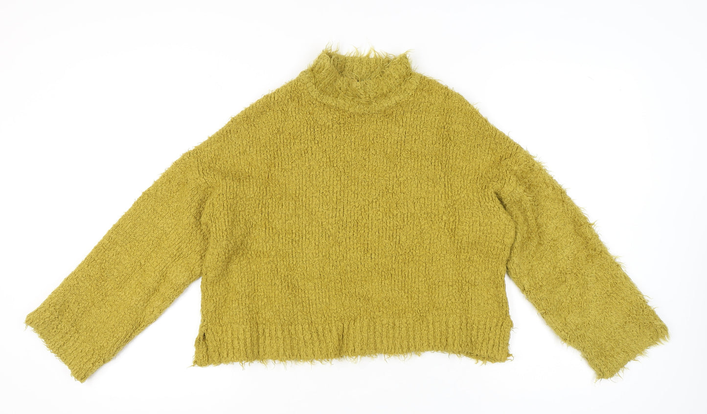 Womens UK Size M Sparkle & Fade Green Pullover Jumper