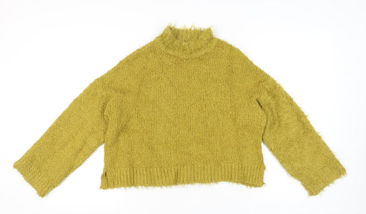 Womens UK Size M Sparkle & Fade Green Pullover Jumper