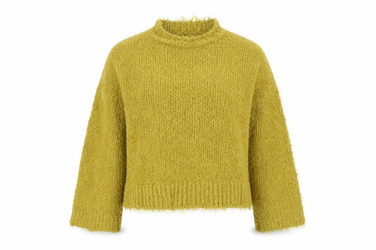 Womens UK Size M Sparkle & Fade Green Pullover Jumper