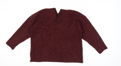 Womens UK Size 16 NEXT Red Pullover Jumper