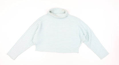 New Look Women's Blue Roll Neck Pullover Jumper L