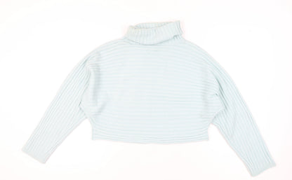 New Look Women's Blue Roll Neck Pullover Jumper L