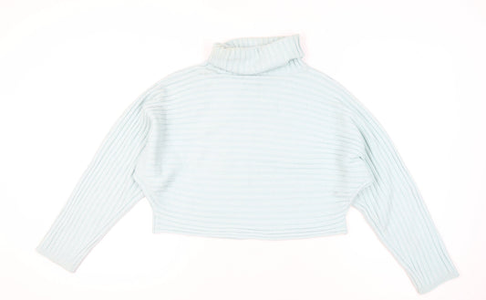New Look Women's Blue Roll Neck Pullover Jumper L