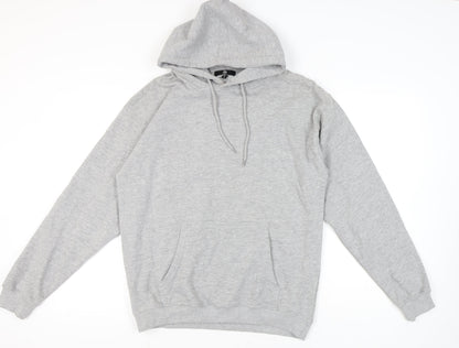 Missguided Women's Grey Pullover Hoodie M Casual