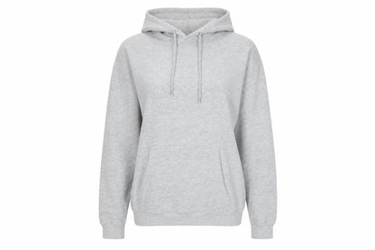 Front view of Missguided Women's Grey Pullover Hoodie M Casual