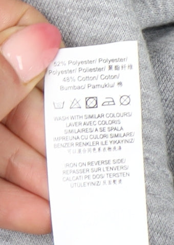 Missguided Women's Grey Pullover Hoodie M Casual