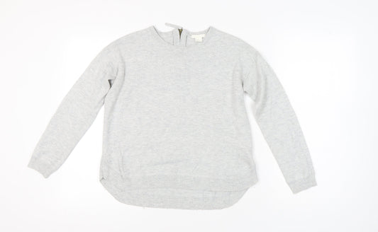 Womens UK Size XS H&M Grey Pullover Jumper