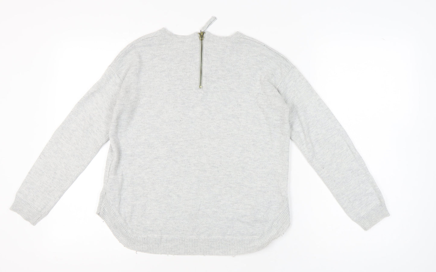 Womens UK Size XS H&M Grey Pullover Jumper