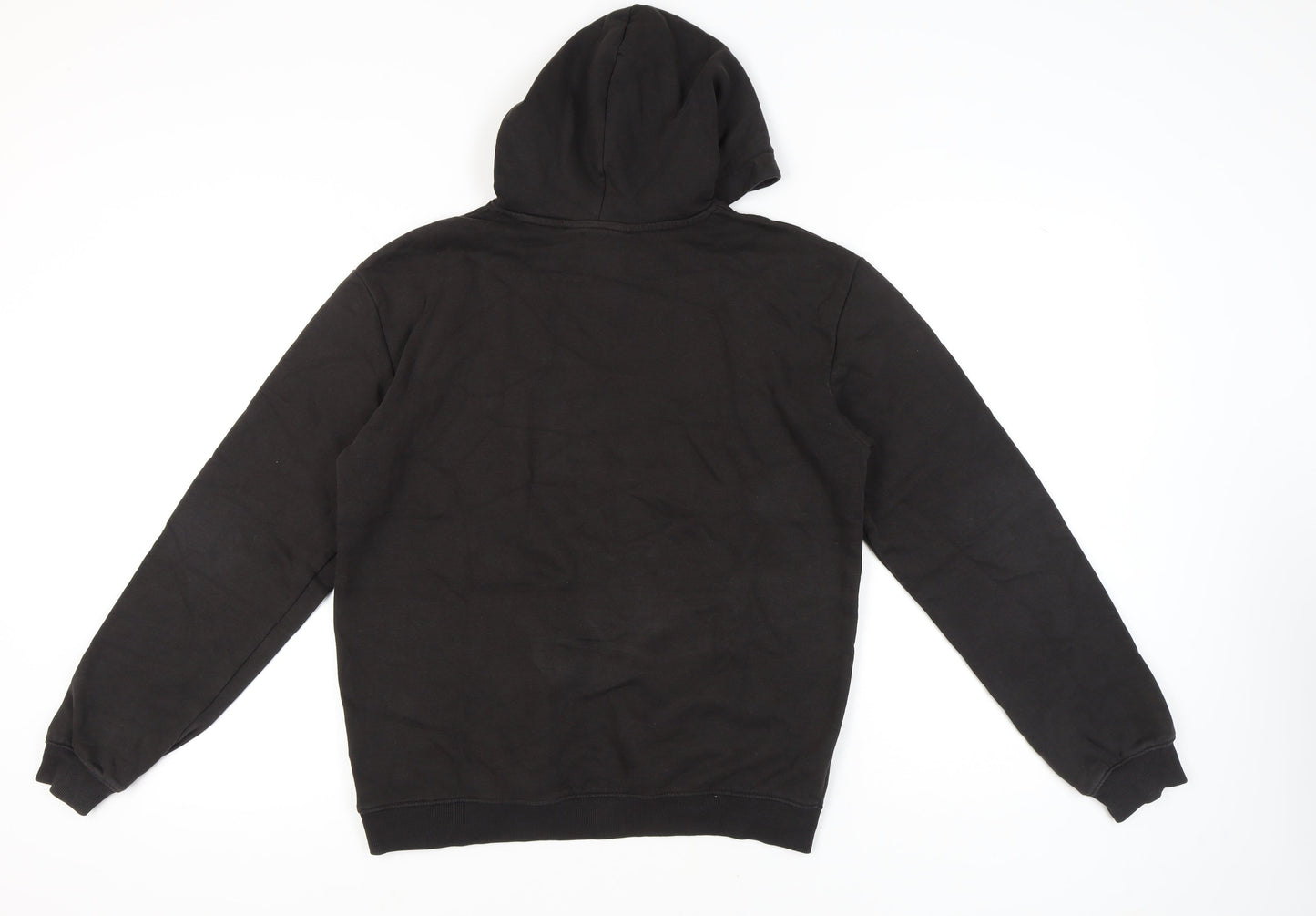 H&M Boys Black Pullover Hoodie Basketball Graphic 14 Plus
