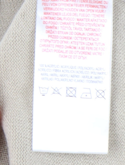 Kensington Eastside Beige Men's XL V-Neck Jumper