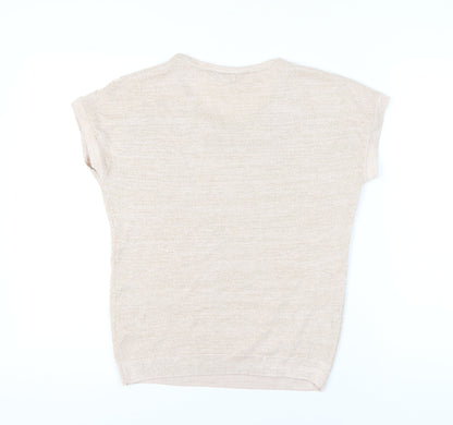 Womens UK Size 12 Dorothy Perkins Beige Pullover Jumper