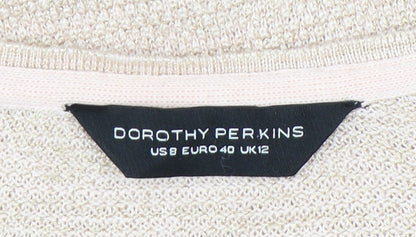 Womens UK Size 12 Dorothy Perkins Beige Pullover Jumper