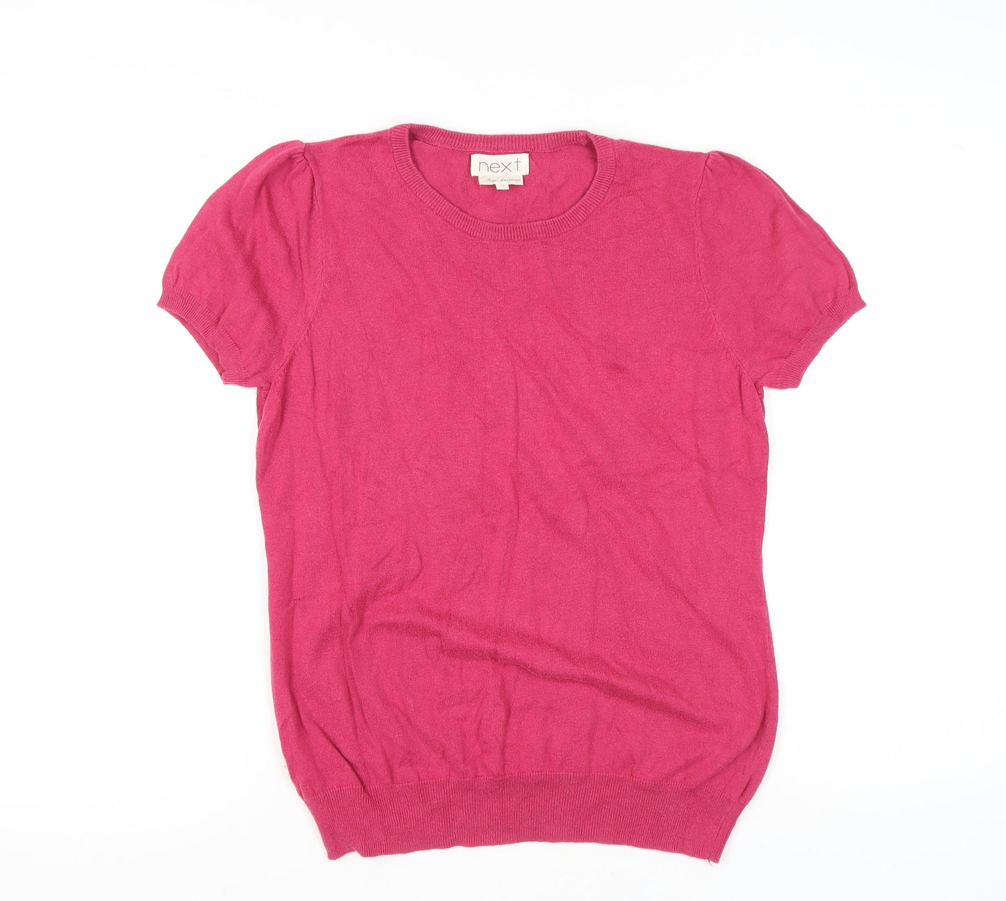Womens UK Size 16 NEXT Pink Basic T-Shirt