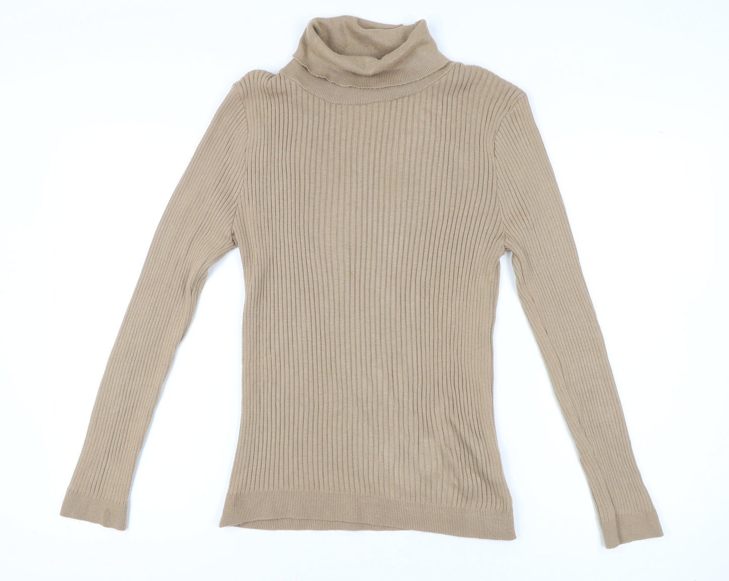 Topman Men's Beige Roll Neck Pullover M