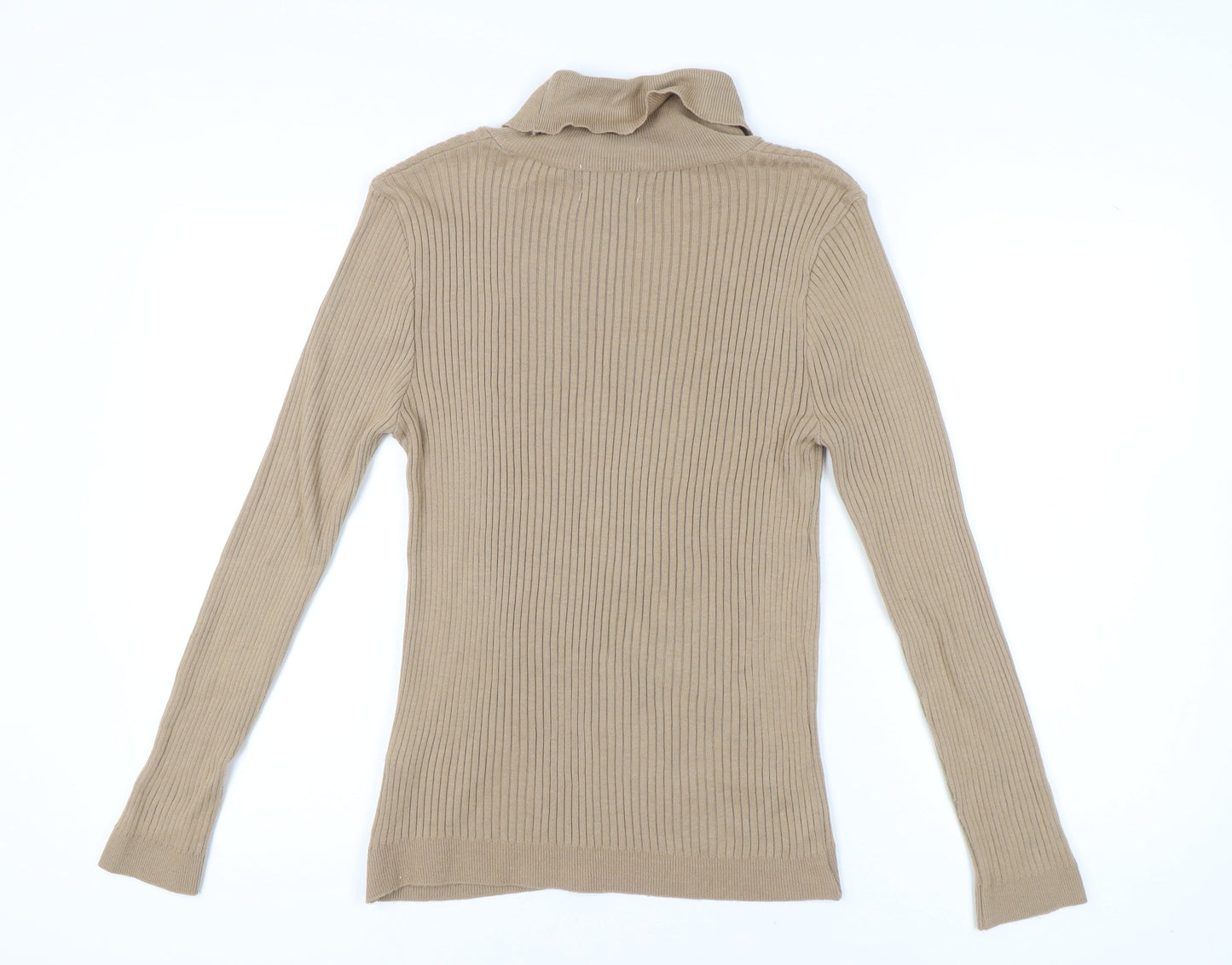 Topman Men's Beige Roll Neck Pullover M