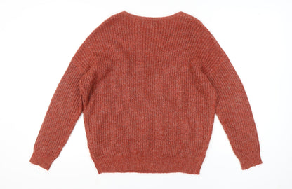 Womens UK Size 8 Marks and Spencer Red Pullover Jumper