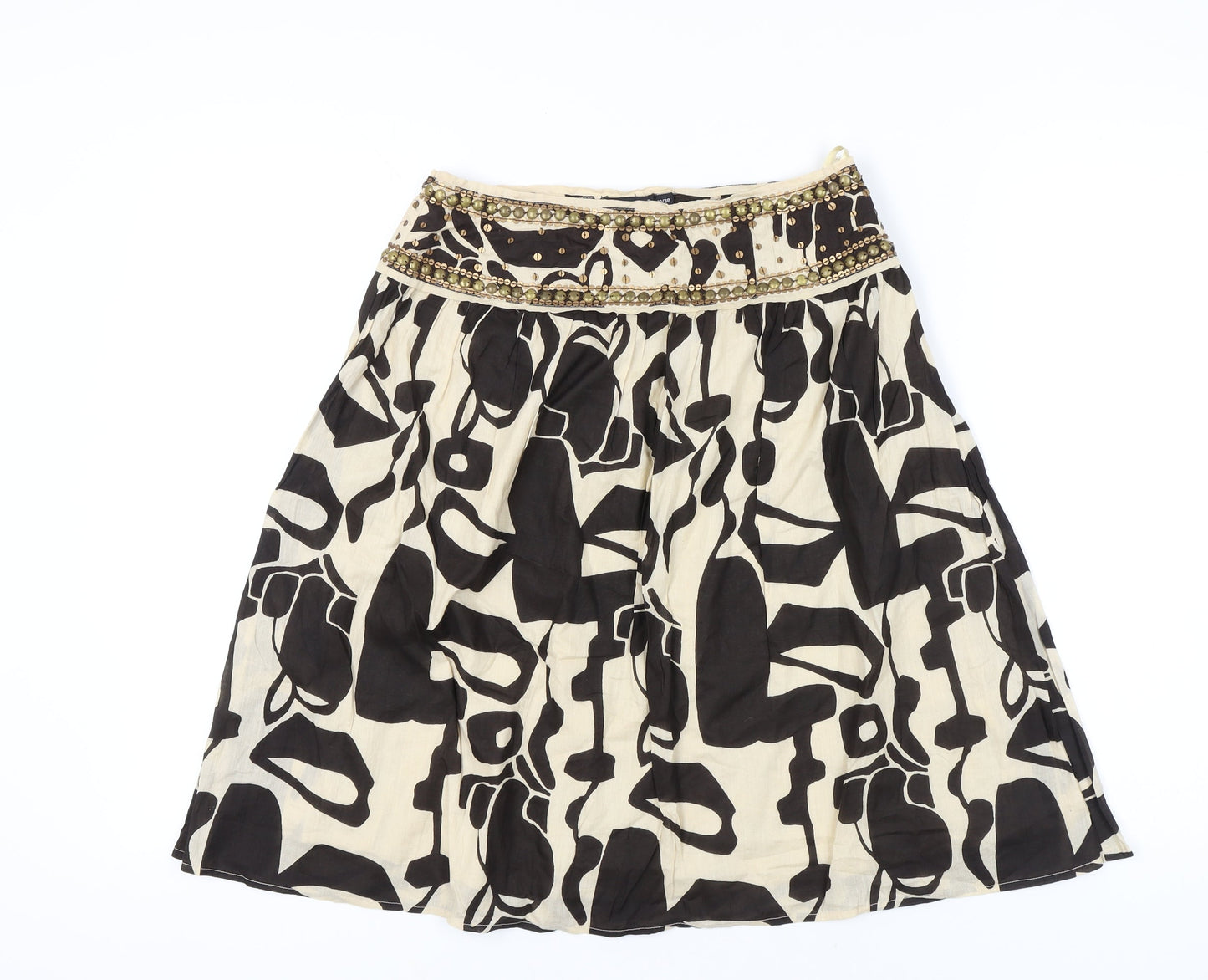 Atmosphere Women's Black Geometric Skirt Size 10