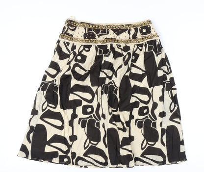 Atmosphere Women's Black Geometric Skirt Size 10