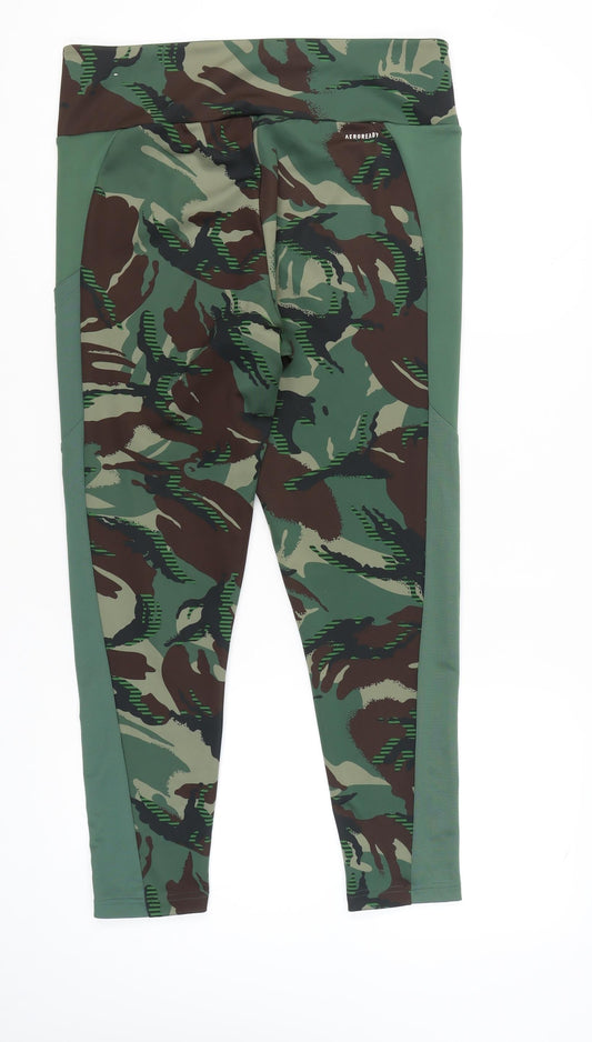 Adidas Women’s Camouflage Leggings XL – Green