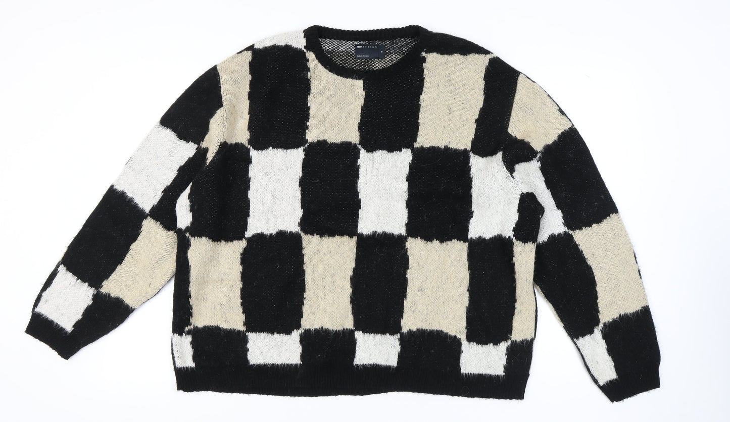 Unisex Adults UK Size M ASOS Black Pullover Jumper