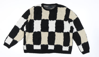 Unisex Adults UK Size M ASOS Black Pullover Jumper