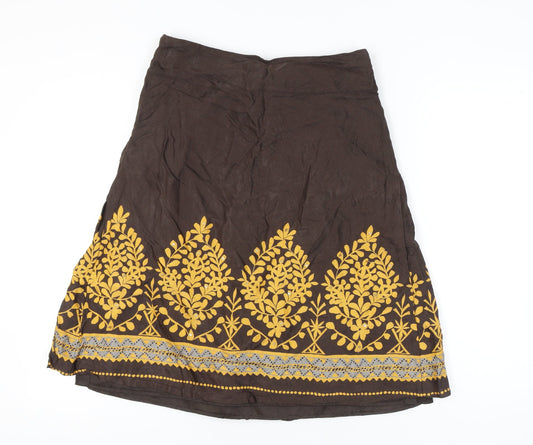 H&M Women's Brown Skirt Size 12