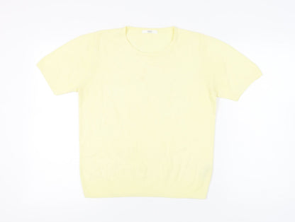 Womens UK Size 12 Marks and Spencer Yellow Pullover Jumper