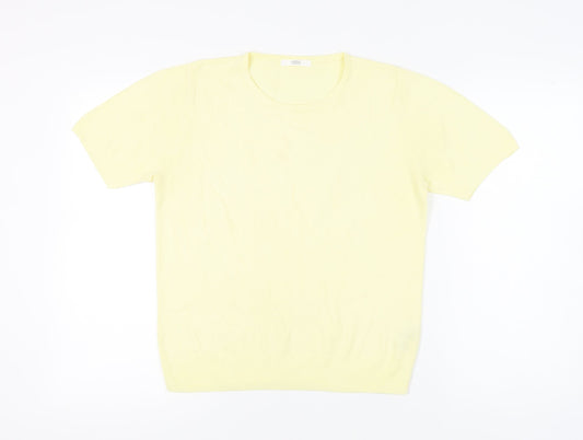 Womens UK Size 12 Marks and Spencer Yellow Pullover Jumper
