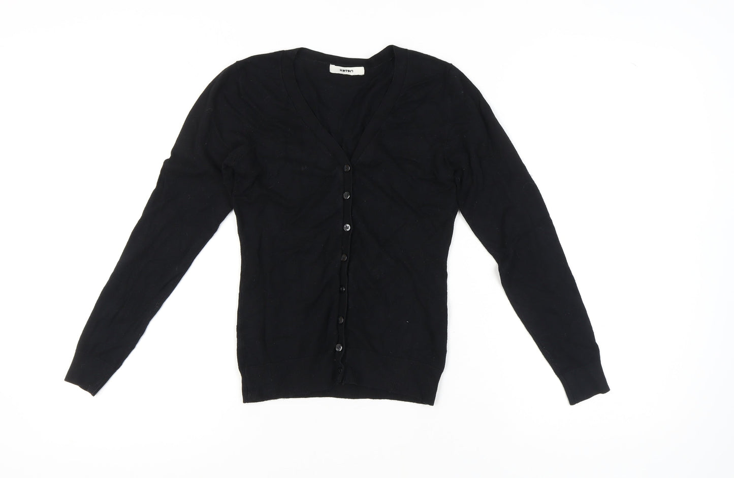 Womens UK Size M Koton Black Cardigan Jumper