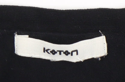 Womens UK Size M Koton Black Cardigan Jumper