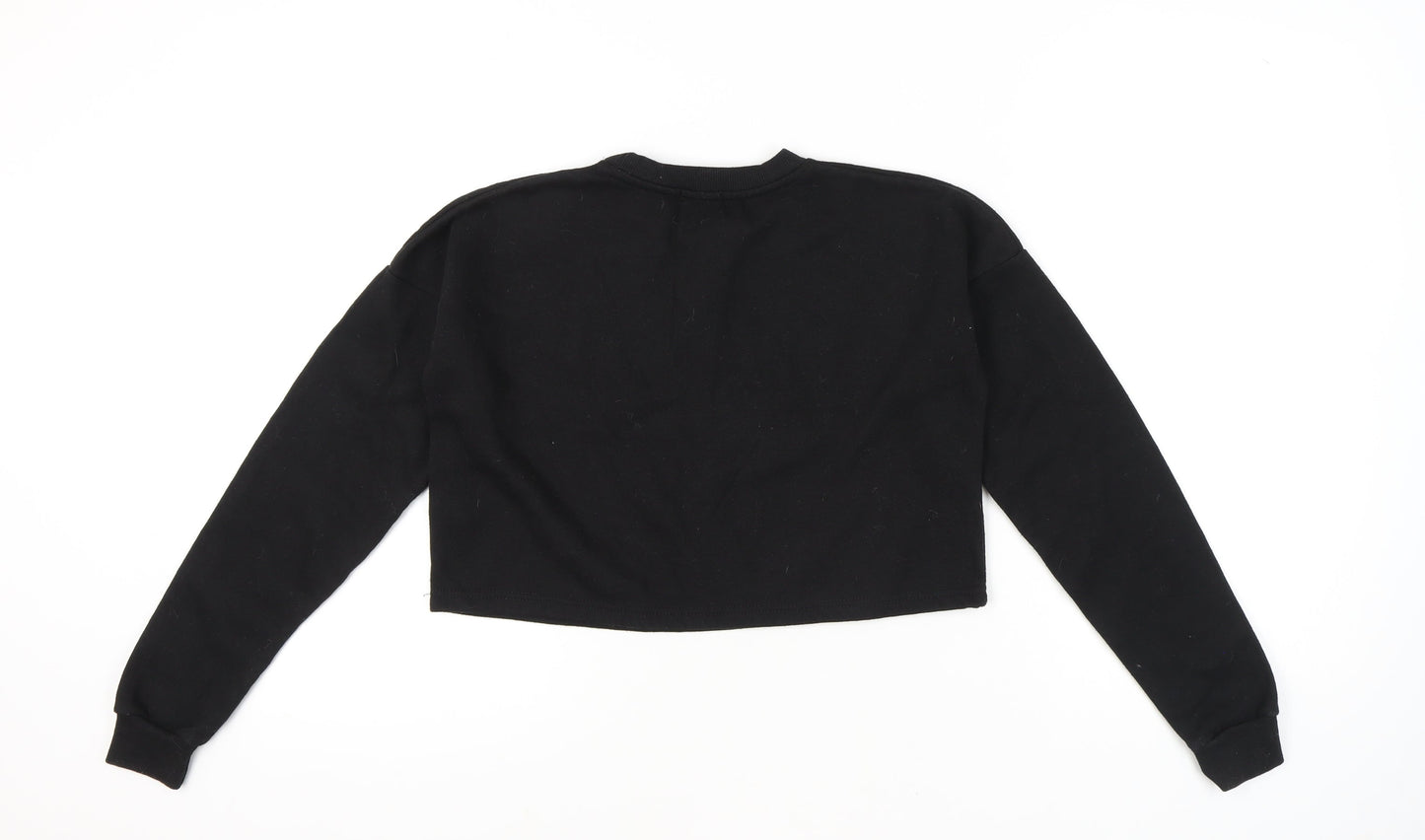 Womens UK Size 6 Boohoo Black Pullover Sweatshirt