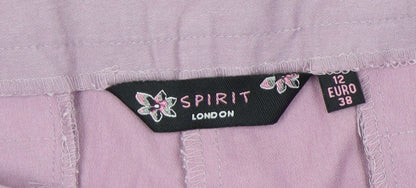 Spirit London Women's Purple Cropped Trousers Size 12