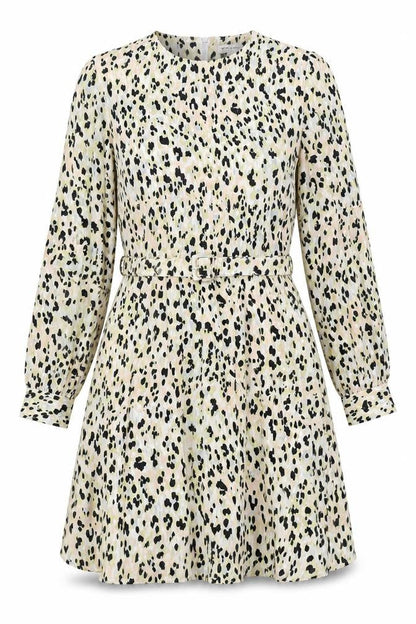 Warehouse Women's Multicoloured A-Line Dress - Size 14