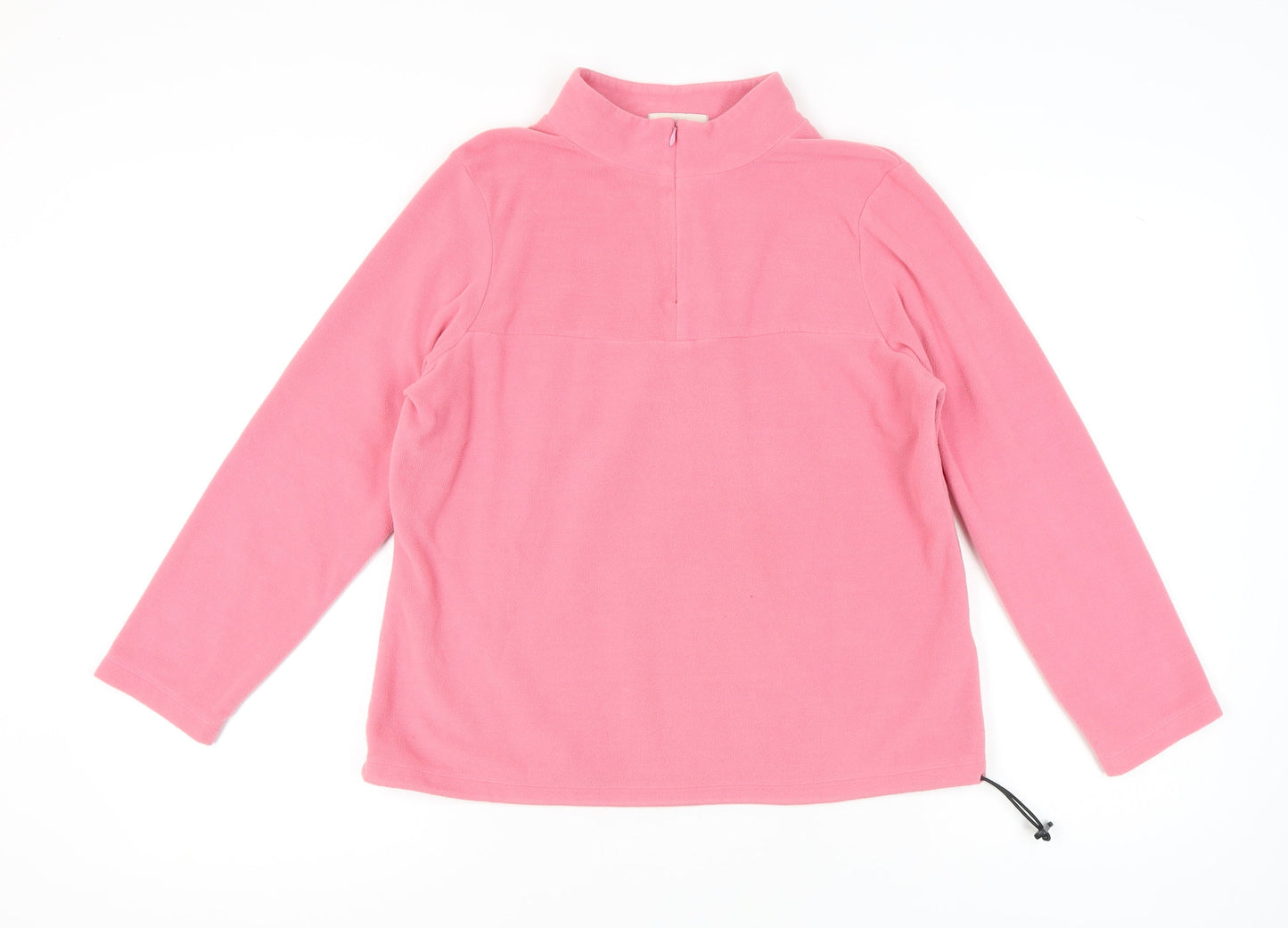 Womens UK Size 16 Marks and Spencer Pink 1/2 Zip Sweatshirt