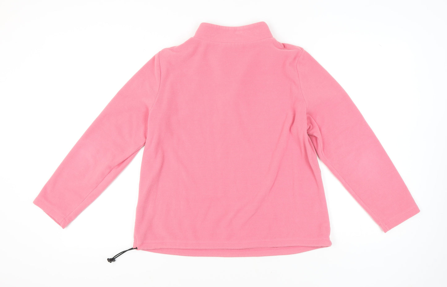 Womens UK Size 16 Marks and Spencer Pink 1/2 Zip Sweatshirt