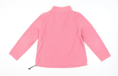 Womens UK Size 16 Marks and Spencer Pink 1/2 Zip Sweatshirt