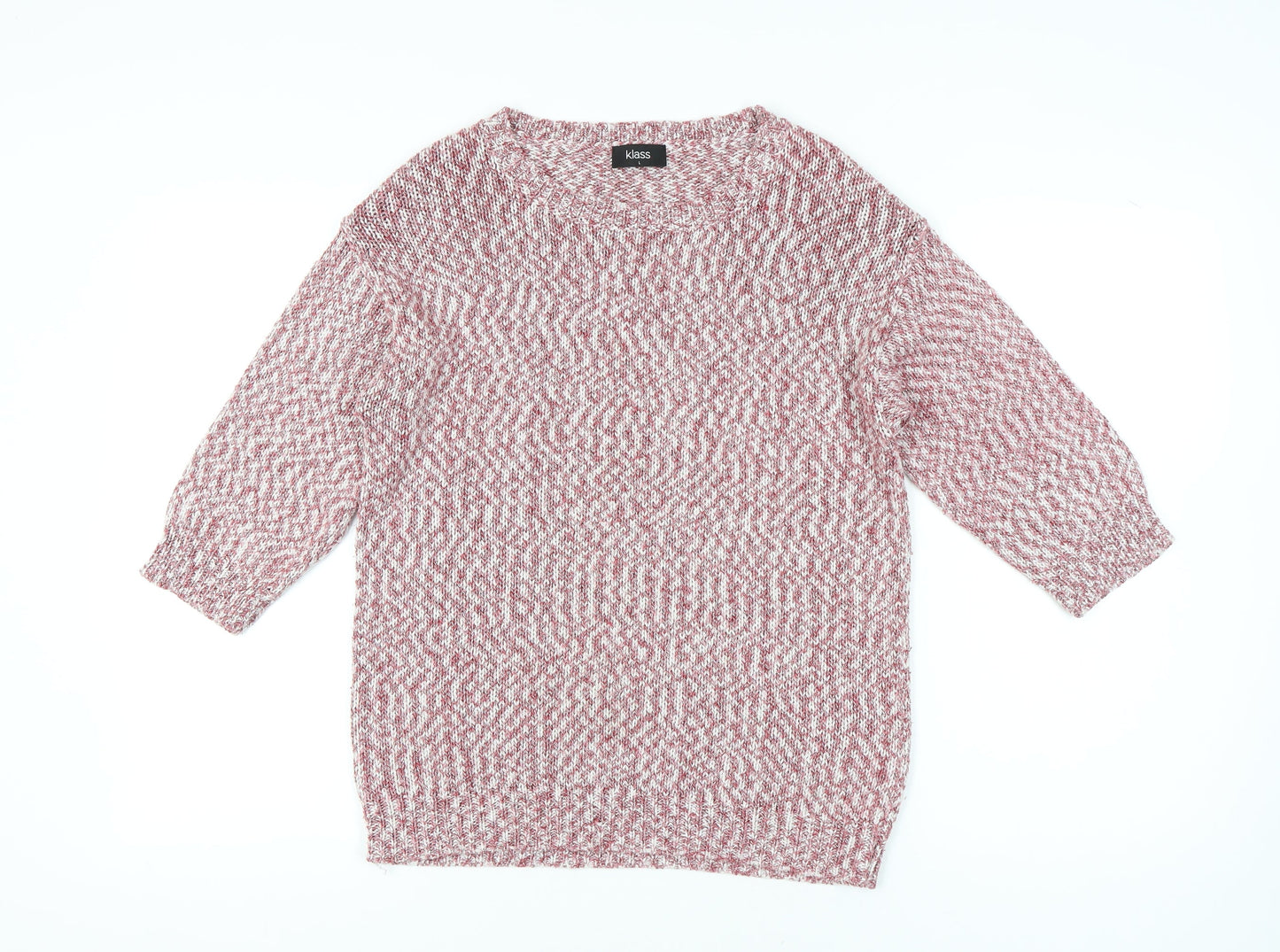 Womens UK Size L Klass Red Pullover Jumper