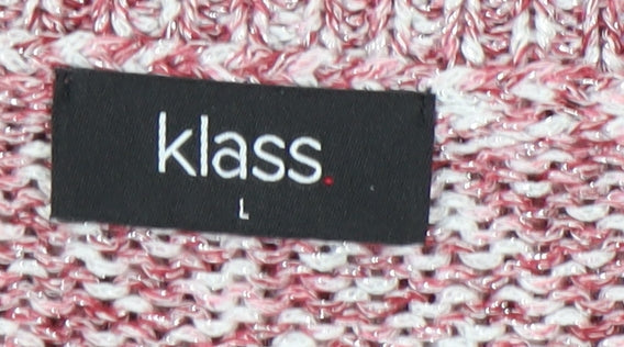 Womens UK Size L Klass Red Pullover Jumper